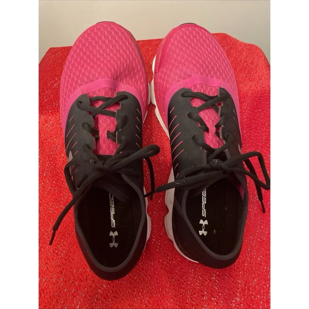 Under Armour Speedform Intake Womens Running Shoes Size 11 Trainers Pink Black